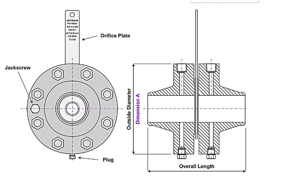 ANSI DIN Stainless Steel Orifice Flange (S304 316 403 F304, F310, F316)