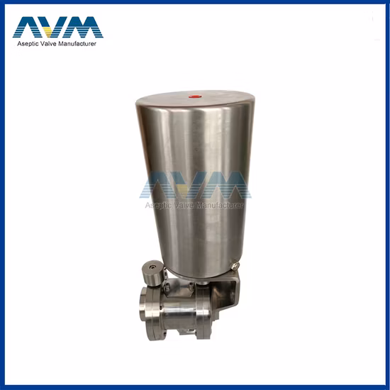 Vanne papillon soudée par valve de mélange manuelle sanitaire de solides solubles 316L