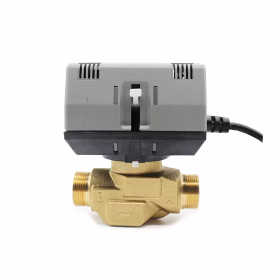Vanne de zone électrique 220V Honeywell Vc6013 Vc4013 Contrôle de débit hydraulique Vanne d'eau motorisée